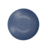 KitchenCraft Stoneware Coupe 22cm Bowl Set, Blue Embossed