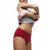 M&S Womens Heavy Absorbency Period Full Briefs, 18, Dark Cranberry