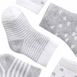M&S Terry Stars Socks, 12-24 Months, Grey