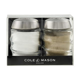 Cole Mason Bray Salt Pepper Glass Shakers 70mm
