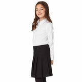 M&S Girls' Slim Fit Easy to Iron Blouses, Size 9-10 Years, White