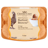 Clarence Court Burford Brown 6 Large Free Range Eggs