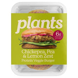 all plants Chickpea, Pea & Lemon Zest Protein Veggie Burger