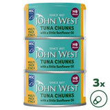 John West No Drain Tuna Chunks with a Little Sunflower Oil MSC 3x100g