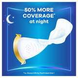 Always Infinity Sanitary Towels Pads Secure Night - Size 4