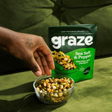 Graze Sea Salt & Pepper Protein Veg & Cashew Nuts Sharing Bag Snack