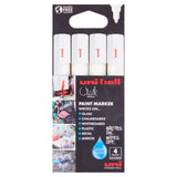 Uni Ball 4 Chalk Marker White PWE-5M Medium 1.8-2.5mm