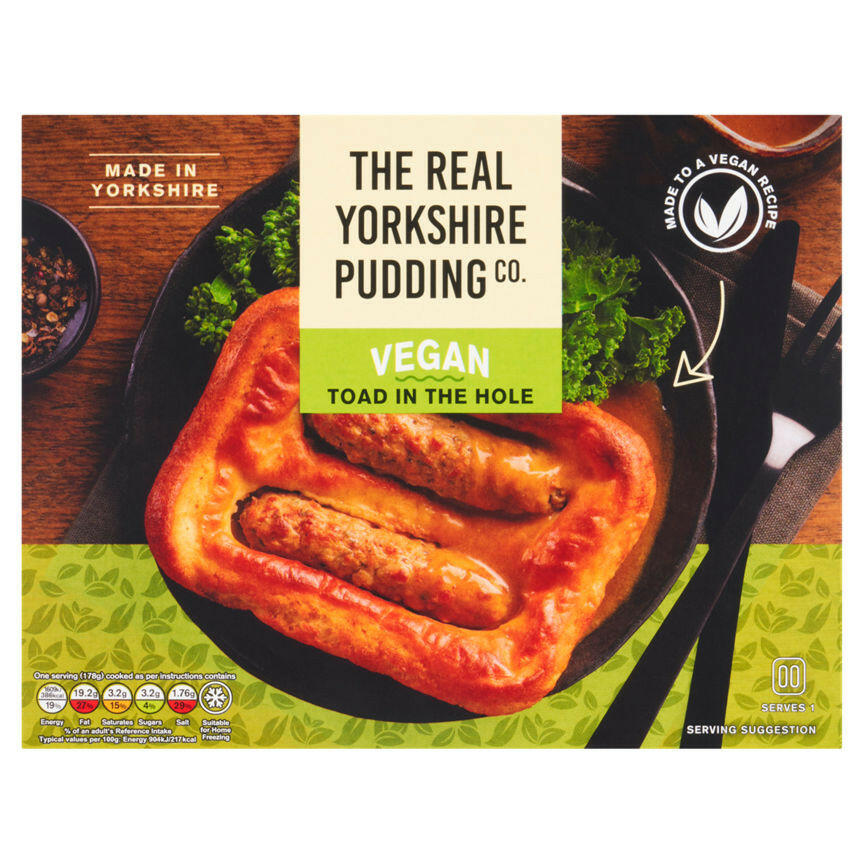 The Real Yorkshire Pudding Co. Vegan Toad in the Hole GOODS ASDA