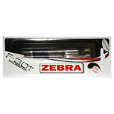 Zebra Stainless Steel Ballpoint Pens – 2 Pack