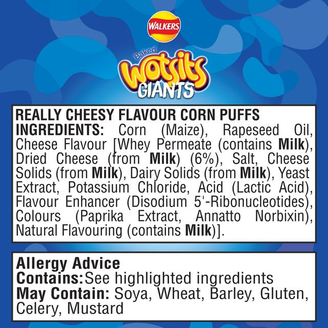 Walkers Wotsits Giants Cheese Sharing Bag Crisps 130g GOODS M&S