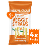 Kiddylicious Sour Cream & Chive Flavour Veggie Straws 4 x 12g (48g)