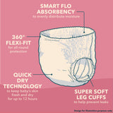 LITTLE ANGELS by ASDA Comfort & Protect Size 6 34 Nappy Pants