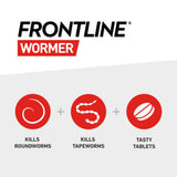 Frontline Wormer 2 230 mg/20 mg Film-Coated Flavoured Tablets for Cats