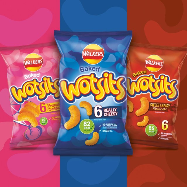 Walkers Wotsits Really Cheesy Multipack Snacks 12 per pack GOODS M&S
