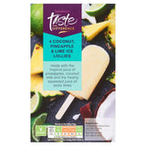 Sainsburys Pineapple Coconut Lime Lollies Taste the Difference x4