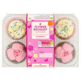 Sainsburys Flower Bouquet Cupcakes x6 333g