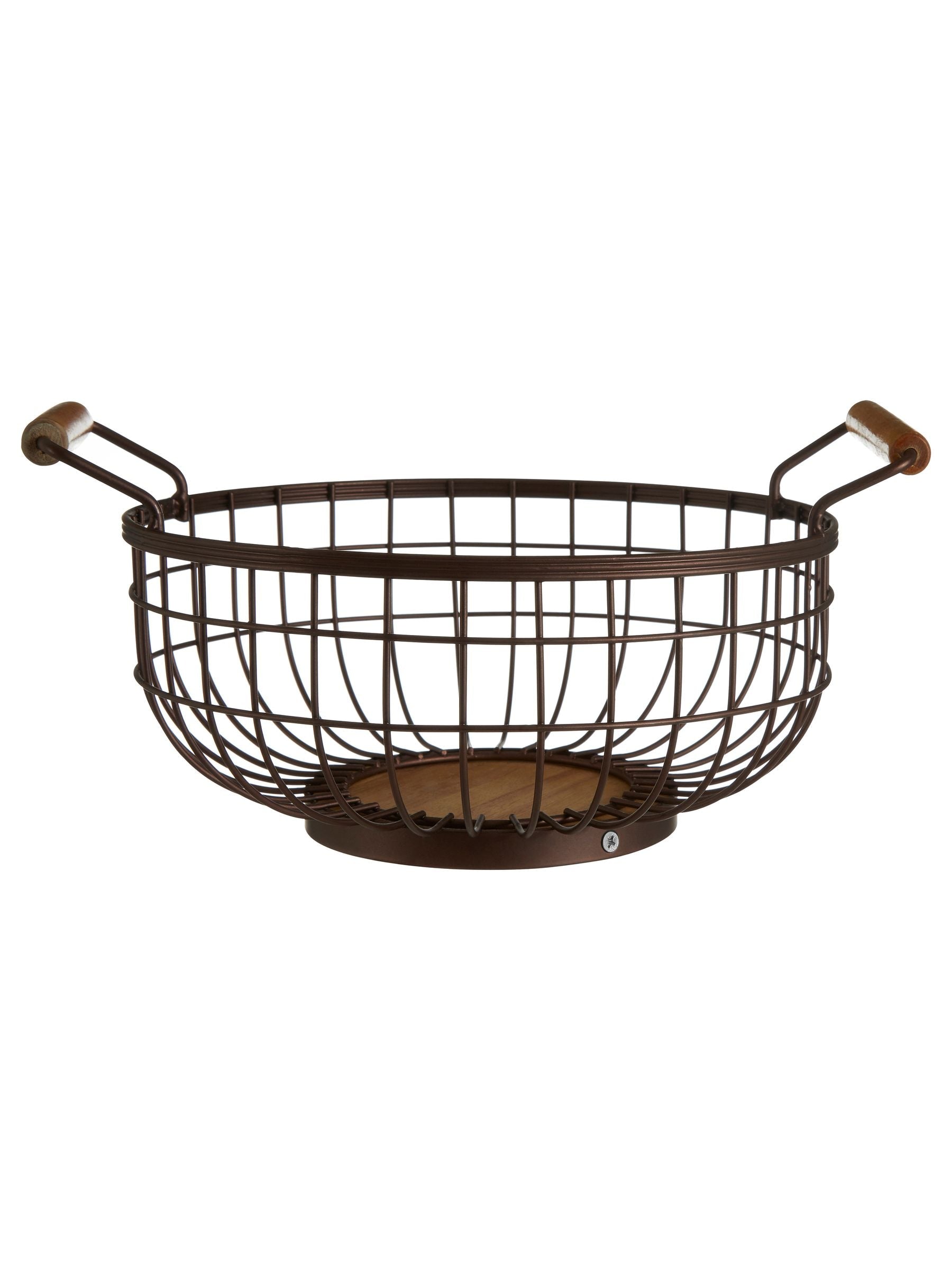 Interiors by Premier Bronze Vertex Powder Coated Fruit Basket