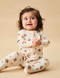 Cotton Blend Patterned Sleepsuit (0-18 Mths)