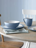 Denby 12 Piece Blue Elements Dinnerware Set
