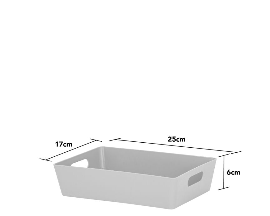 Wham 2L Grey Storage Basket GOODS ASDA