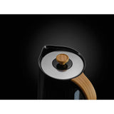 George Home Black And Wood Textured Scandi Fast Boil Kettle 1.7L