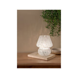 George Home White Mushroom Portable Battery Table Lamp