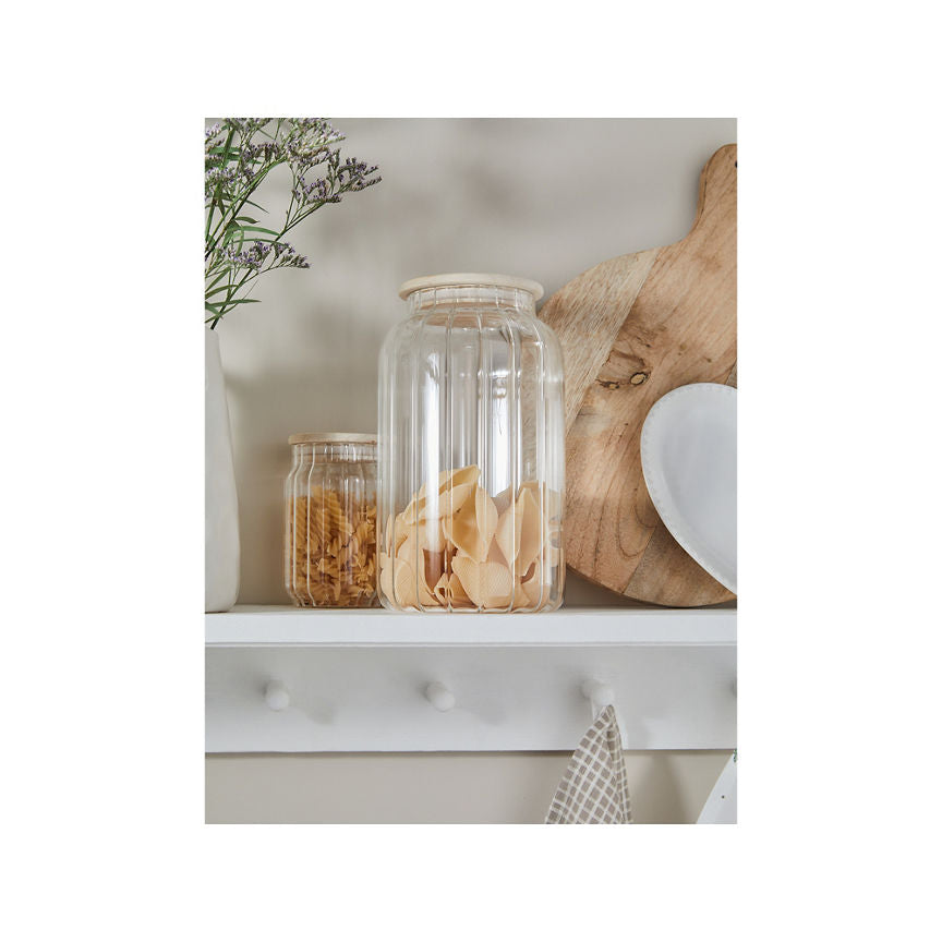 At Home with Stacey Solomon Clear Glass Canister Extra Large - McGrocer