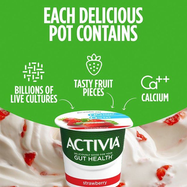 Activia Strawberry Fruit Yoghurt 4 x 115g - McGrocer