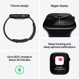 Apple Watch Series 10 GPS, 46mm Aluminium Case Sport Band - M/L - McGrocer