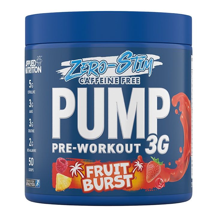 Applied Nutrition Caffeine Free Pump 3G Pre Workout 3g Fruit Burst 375g - McGrocer