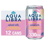 Aqua Libra Raspberry and Blackcurrant Infused Sparkling Water 12 x 330ml - McGrocer
