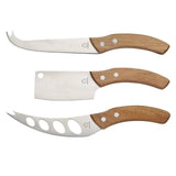 Artesa Cheese Knives with Acacia Wood Handles 3 per pack - McGrocer