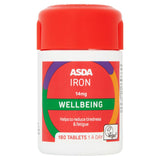 ASDA Iron 14mg Wellbeing 180 Tablets - McGrocer