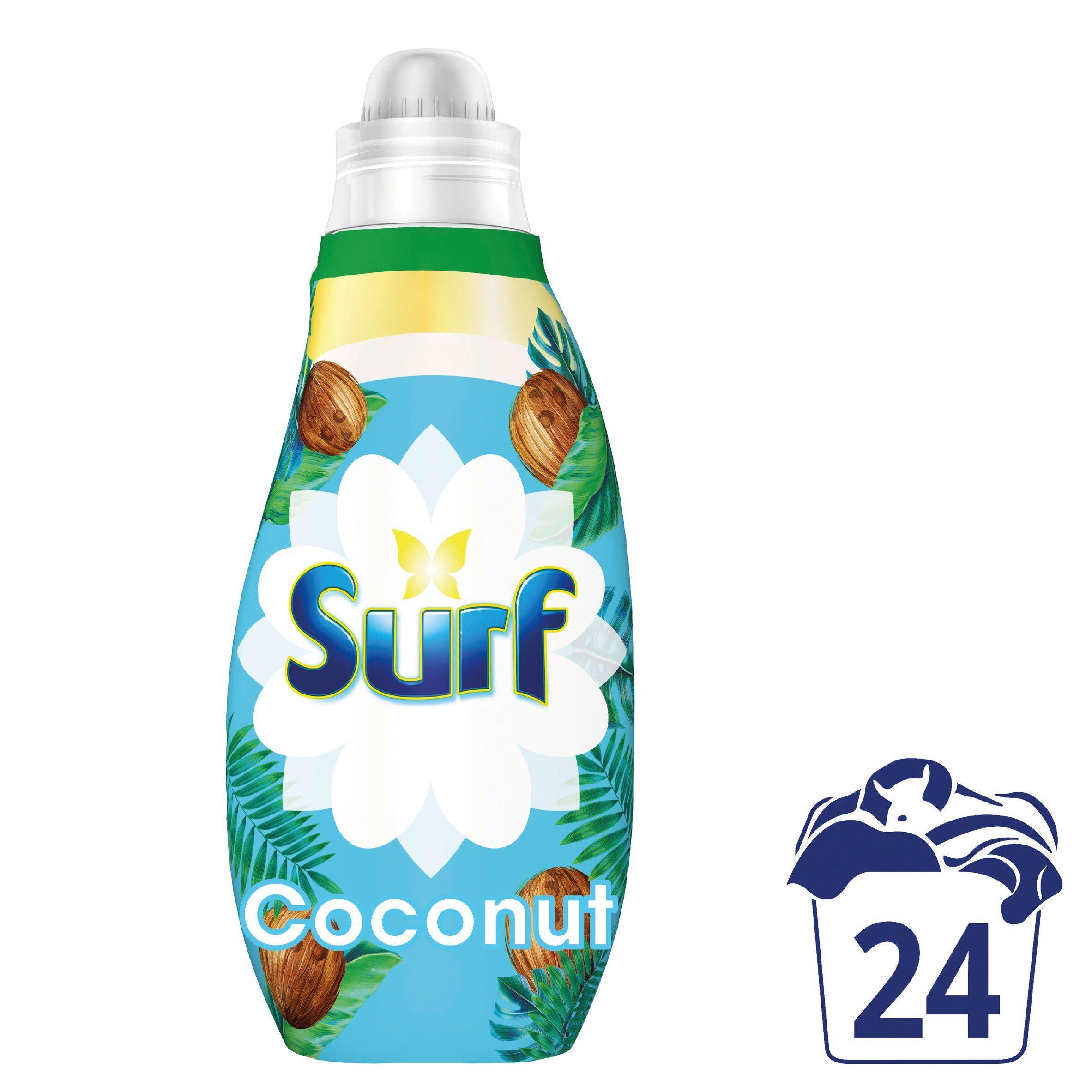 Surf Coconut Bliss Concentrated Washing Liquid Laundry Detergent 24 Washes 648ml detergents & washing powder Sainsburys