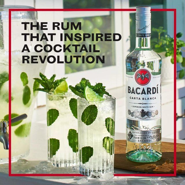 Bacardi Carta Blanca Superior White Rum 70cl - McGrocer