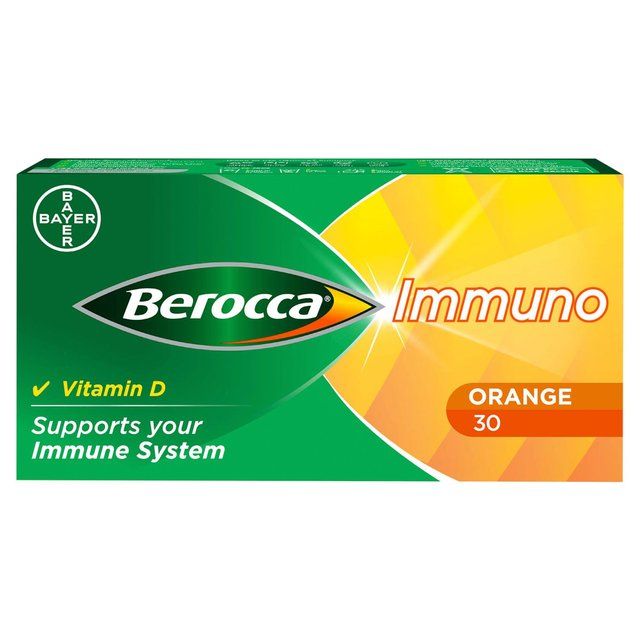 Berocca Immuno Orange Flavour Energy Immunity Vitamin Tablets 30 per pack - McGrocer