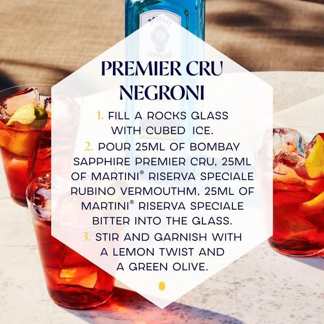 Bombay Sapphire Premier Cru Murcian Lemon Distilled London Dry Gin 70cl - McGrocer