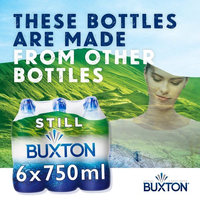 Buxton Still Natural Mineral Water Sports Cap 6 x 750ml