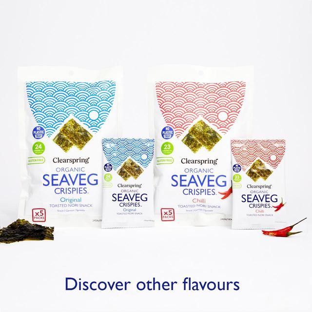 Clearspring Organic Seaveg Crispies Multipack - Original 5 x 4g