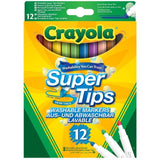 Crayola Bright Supertips 12 per pack