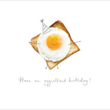 Eggcellent Fried Egg Birthday Card