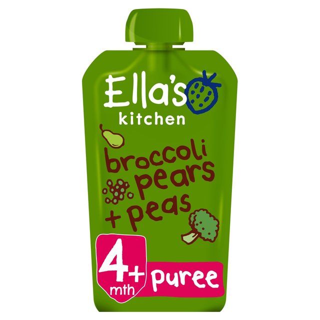 Ella's Kitchen Pears Peas & Broccoli Baby Food Pouch 4+ Months 120g