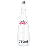 Evian Still Mineral Water Glass Bottle 750ml