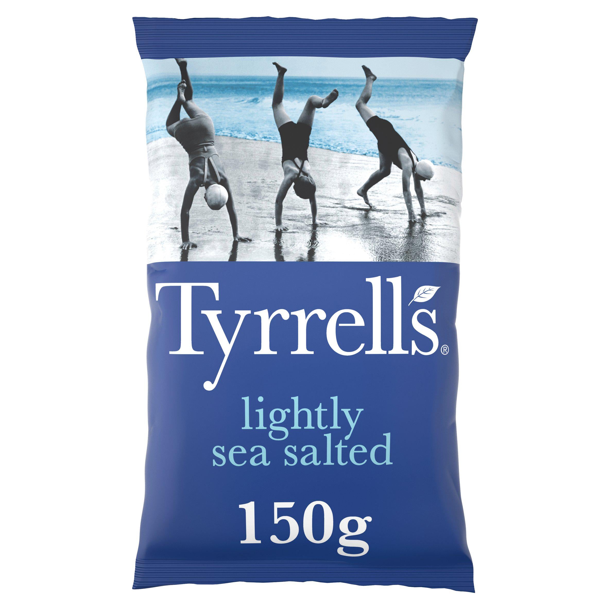 Tyrrells Chips Lightly Sea Salted 150g GOODS Sainsburys