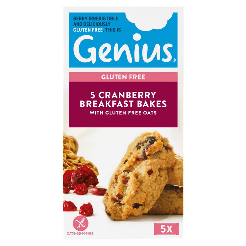 Genius Gluten Free Breakfast Bakes Cranberry & Oat