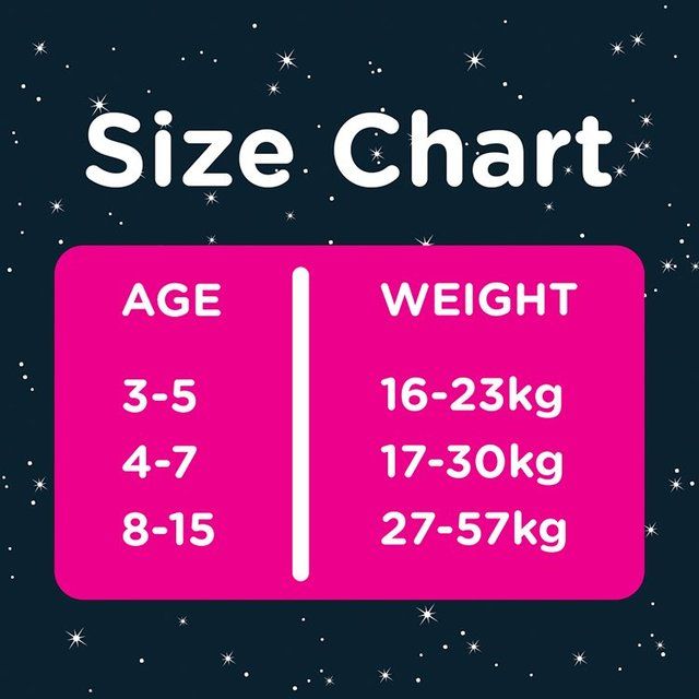 Huggies DryNites Girls Pyjama Pants 4-7 Yrs (17-30kg) 10 per pack