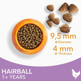 IAMS 1+ Years Hairball Dry Cat Food Chicken 3kg