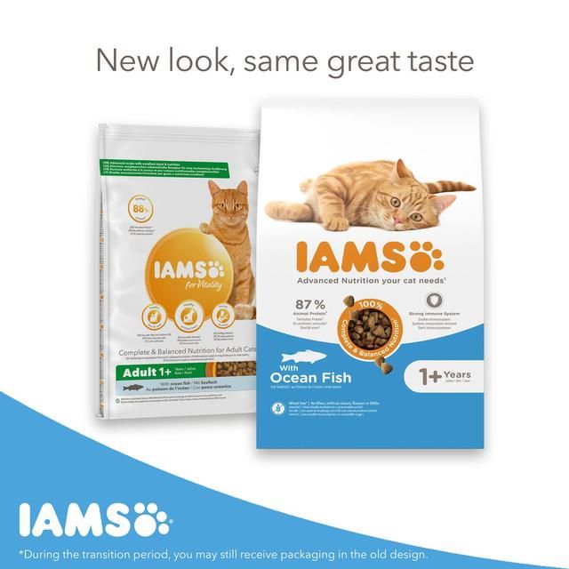 IAMS Adult Dry Cat Food Ocean Fish 3kg