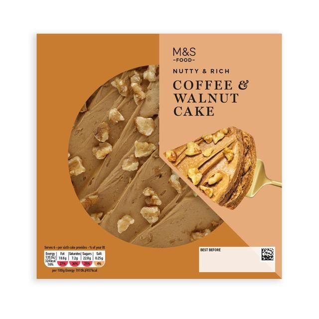 M&S Colombian Coffee and Walnut Cake 425g