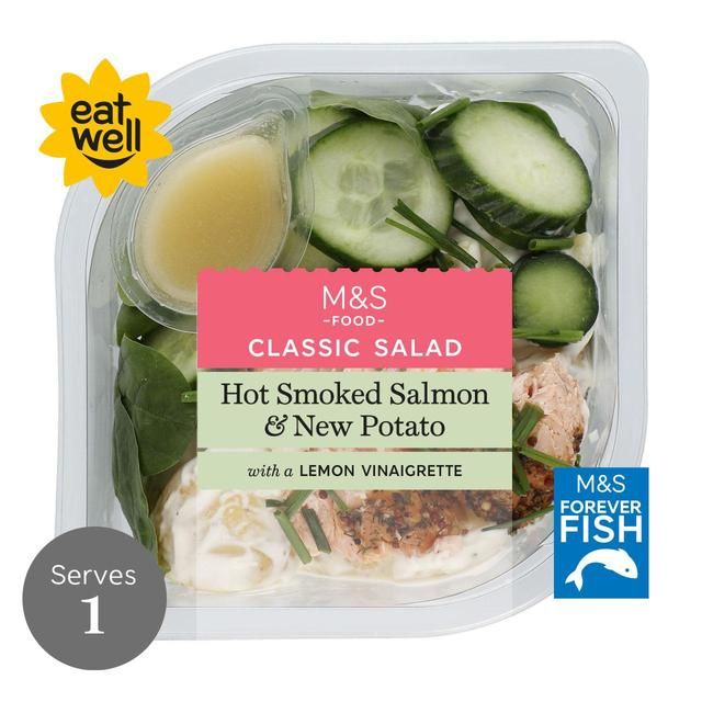 M&S Hot Smoked Salmon & New Potato Salad 340g